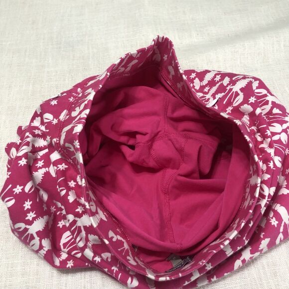 T by Talbots Skort Women M Pink Lobster Print PullOn Skirt W/ Shorts Golf Tennis - Picture 9 of 12